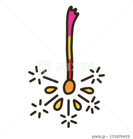 線香花火 115876429