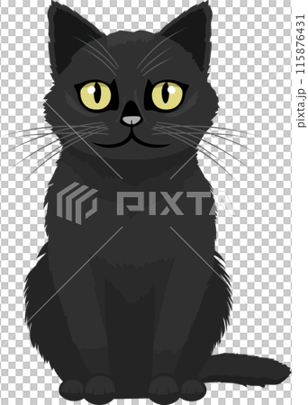 cat, cartoon, animal, kitten, illustration, vector, funny, pet, cute, isolated, black, kitty, sitting, character, design, graphic, fun, set, collection, background, happy, drawing, symbol, domestic, 115876431