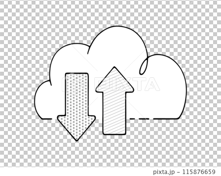 simple cloud icon simple cloud icon 115876659