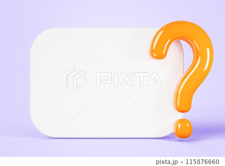 3d white board with question mark icon on purple background render. Quiz game banner frame, blank rectangle whiteboard template with yellow faq sign and empty space for answer, text. 3D illustration 3d white board with question mark icon on purple background render. Quiz game banner frame, blank rectangle whiteboard template with yellow faq sign and empty space for answer, text. 3D illustration 115876660