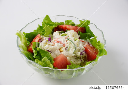 新鮮なポテトサラダ 新鮮なポテトサラダ 115876834