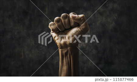 突き上げた拳 突き上げた拳 115877466
