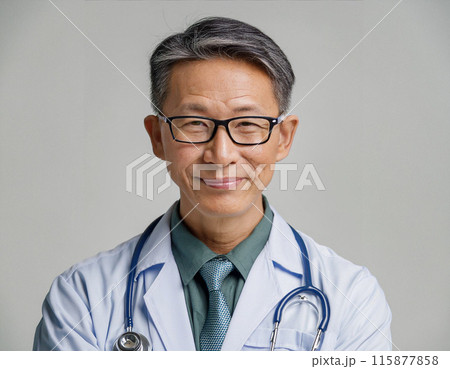 Studio Portrait of a Man Healthcare Professional in Uniform 115877858