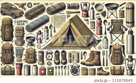 キャンプ道具 115878043
