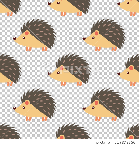 可愛刺蝟圖案素材 115878556