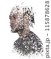A graphical paintography portrait of an african american man 115878628