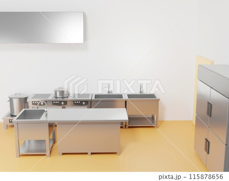 給食室の3Dイラスト 115878656