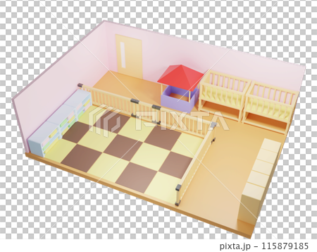 3D illustration of a nursery room 115879185