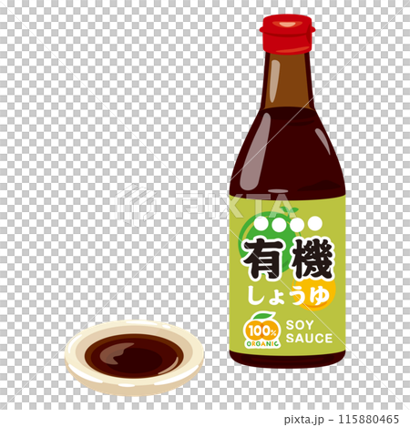 Organic soy sauce 115880465