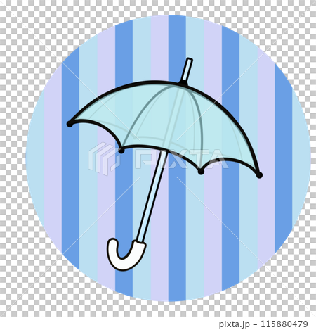 帶有圓形框架的雨傘的插圖 帶有圓形框架的雨傘的插圖 115880479