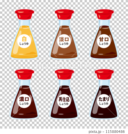 醬油種類 字母的桌面瓶 115880486