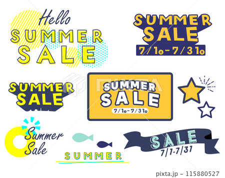 セールロゴ01　summersale 115880527