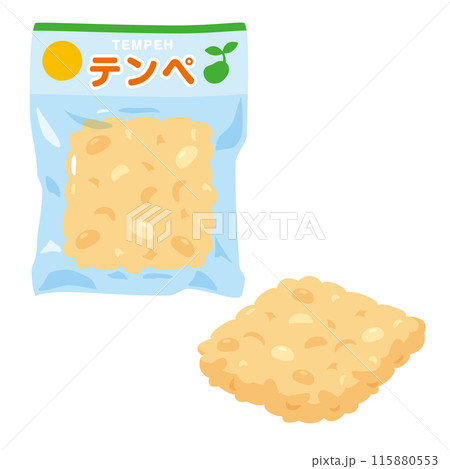 真空パックに入ったテンペ 115880553