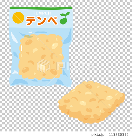 Vacuum packed tempeh 115880553