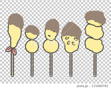 炸串油炸食品插畫 115880762