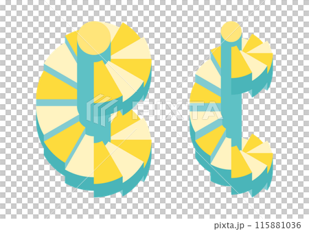 螺旋樓梯的簡單圖解 115881036