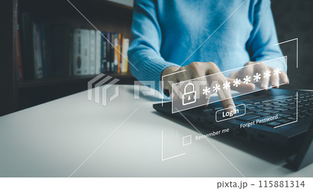 Password and username for access data of laptop, security to login with otp and digit code, send from system service to mobile phone 115881314