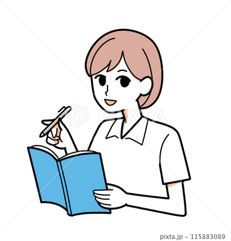 勉強する女の子 115883089