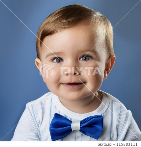 Studio Portrait of Cute Toddler Boy 115883111