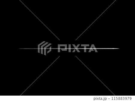 遠くに見える一直線に伸びる飛行機雲 115883979