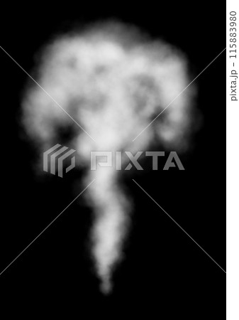 下から上へ昇っていく煙 115883980