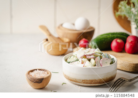 Rustic spring salad Rustic spring salad 115884548