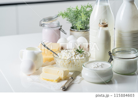 Fresh dairy products 115884603