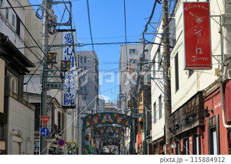 都市風景 横浜関内上野毛周辺から観たみなとみらいの風景 都市風景 横浜関内上野毛周辺から観たみなとみらいの風景 115884912