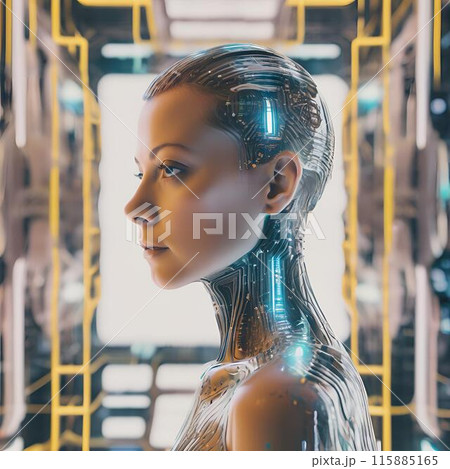 擬人化したAI 115885165