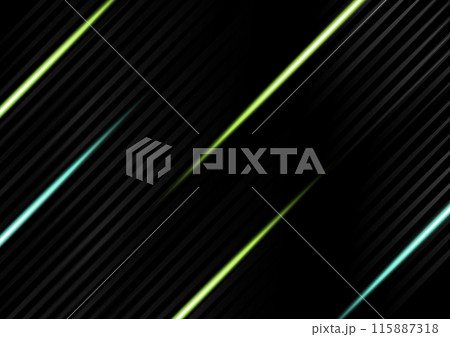 斜めの光線イメージ黒背景 115887318