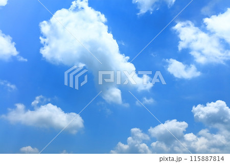 爽やかな青空と雲のイメージ 爽やかな青空と雲のイメージ 115887814