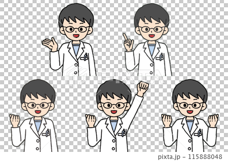 男性藥劑師姿勢集 115888048