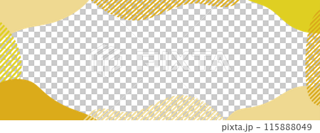 流体シェイプのフレーム　液体の抽象的な流動体のゆるいフレーム　秋 115888049