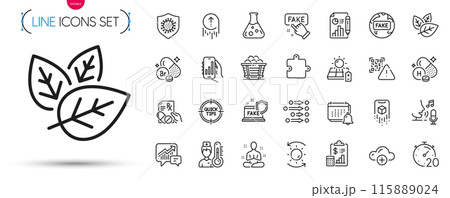 Pack of Cloud computing, Qr code and Chemistry lab line icons. Include Vitamin h, Sun protection, Tips pictogram icons. Prescription drugs, Yoga, Notification signs. Timer. Vector 115889024