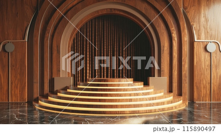 Empty product podium. 115890497