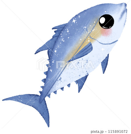 Watercolor Hand drawn illustration underwater animals cute tuna marine wild life children clip art for textile, decoration, posters, inviation, greeting cards Watercolor Hand drawn illustration underwater animals cute tuna marine wild life children clip art for textile, decoration, posters, inviation, greeting cards 115891072