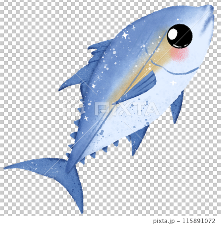 Watercolor Hand drawn illustration underwater animals cute tuna marine wild life children clip art for textile, decoration, posters, inviation, greeting cards Watercolor Hand drawn illustration underwater animals cute tuna marine wild life children clip art for textile, decoration, posters, inviation, greeting cards 115891072