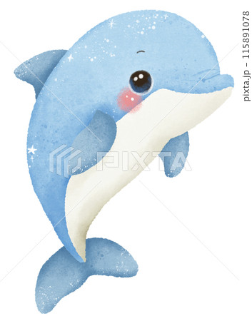 Watercolor Hand drawn illustration underwater animals cute dolphin marine wild life children clip art for textile, decoration, posters, inviation, greeting cards Watercolor Hand drawn illustration underwater animals cute dolphin marine wild life children clip art for textile, decoration, posters, inviation, greeting cards 115891078