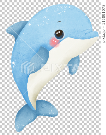 Watercolor Hand drawn illustration underwater animals cute dolphin marine wild life children clip art for textile, decoration, posters, inviation, greeting cards Watercolor Hand drawn illustration underwater animals cute dolphin marine wild life children clip art for textile, decoration, posters, inviation, greeting cards 115891078
