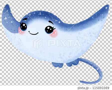 Watercolor Hand drawn illustration underwater animals Cute stingray marine wild life children clip art for textile, decoration, posters, inviation, greeting cards Watercolor Hand drawn illustration underwater animals Cute stingray marine wild life children clip art for textile, decoration, posters, inviation, greeting cards 115891089