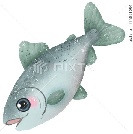 Watercolor Hand drawn illustration underwater animals Cute Salmon marine wild life children clip art for textile, decoration, posters, inviation, greeting cards Watercolor Hand drawn illustration underwater animals Cute Salmon marine wild life children clip art for textile, decoration, posters, inviation, greeting cards 115891094