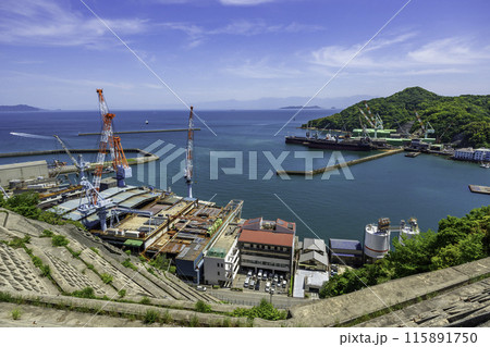 伯方島 伯方木浦港 伯方造船 愛媛県今治市 伯方島 伯方木浦港 伯方造船 愛媛県今治市 115891750