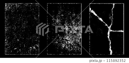 Black and white grunge. Distress overlay texture. Abstract surface dust and rough dirty wall background concept. Distress illustration simply place over object to create grunge effect. Vector EPS10. 115892352