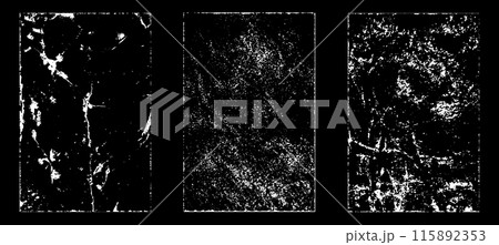 Black and white grunge. Distress overlay texture. Abstract surface dust and rough dirty wall background concept. Distress illustration simply place over object to create grunge effect. Vector EPS10. Black and white grunge. Distress overlay texture. Abstract surface dust and rough dirty wall background concept. Distress illustration simply place over object to create grunge effect. Vector EPS10. 115892353