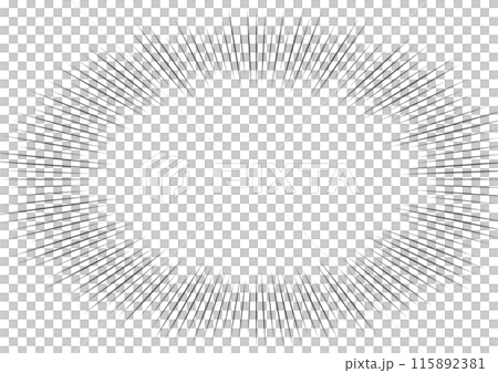 Vector illustration, concentrated lines, cartoon, effect lines 115892381