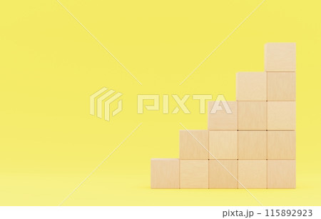 背景素材_積み木_黄色 115892923