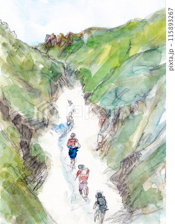 羅臼岳【大沢雪稜】 115893267