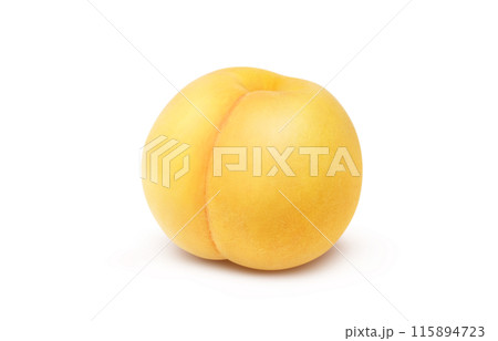 黄金桃 イラスト リアル 白バック 115894723
