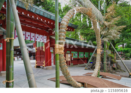 大國魂神社　神社　茅の輪 　夏越祓 　夏越の祓　厄払いけ 115895616
