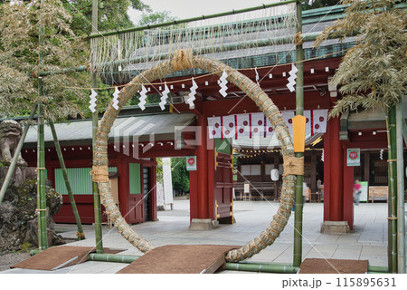大國魂神社　神社　茅の輪 　夏越祓 　夏越の祓　厄払いけ 115895631